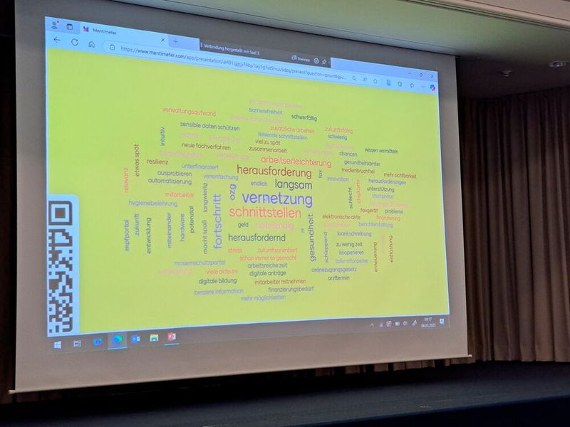 Auch das Mentimeter-Verfahren kam zum Einsatz. (©Ministerium für Arbeit, Soziales, Gesundheit und Gleichstellung Sachsen-Anhalt)