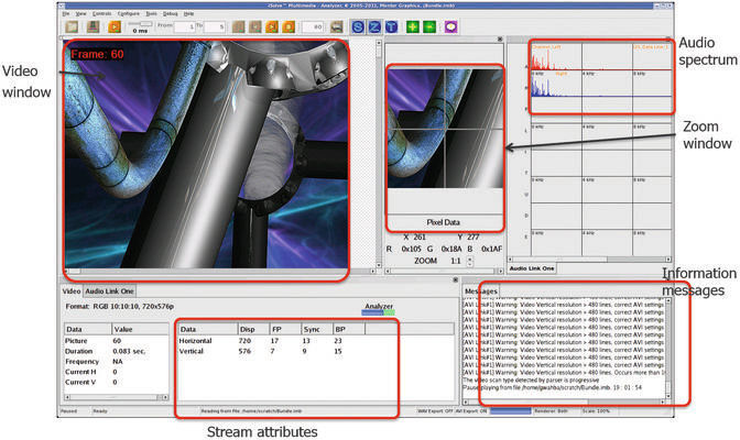 Bild 3: UHD-4K Debug. Screenshot des Analyzer-Tools (Bild: Mentor Graphics)