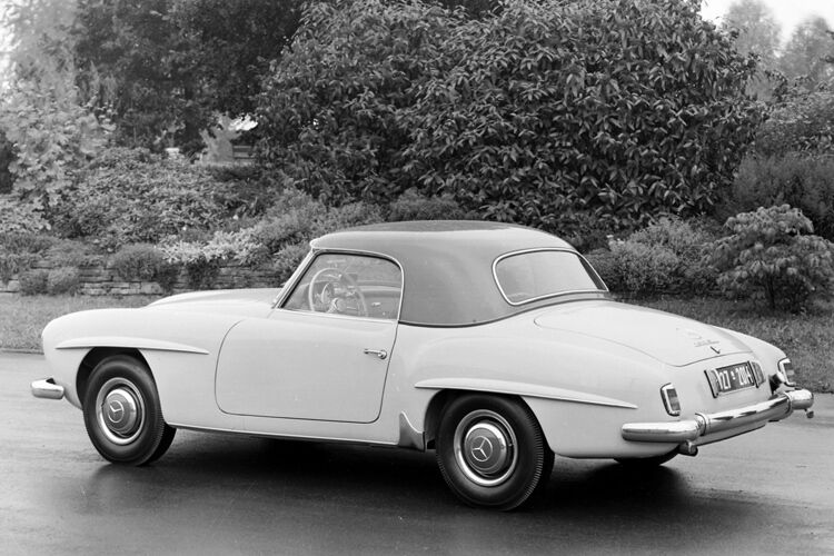 Auch die Coupédach-Variante von 1959... (Foto: Mercedes )