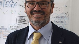 Fausto Carboni, CEO von Bonfiglioli, spricht von einem „unglaublichen August“, als er von den hohen Umsatzzuwächsen im letzten Monat berichtet. (Stefanie Michel)