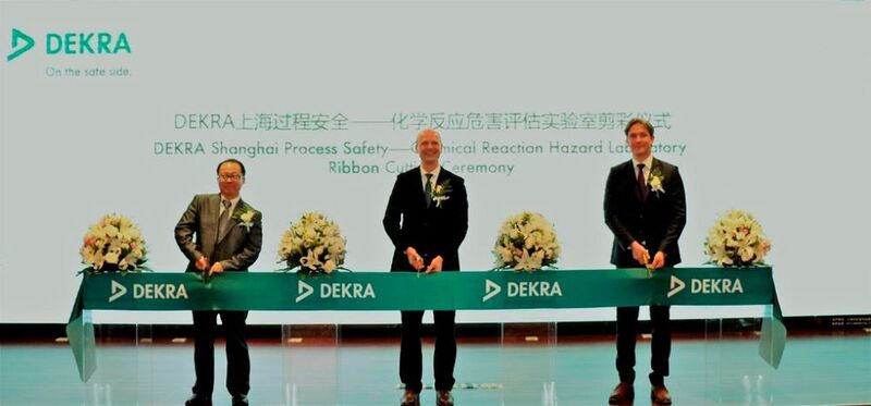 The opening ceremony of the new chemical reaction hazard laboratory was conducted at the Shibei Hi-Tech Park Business Club in China. (Dekra Process Safety)