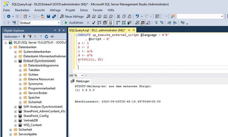 R mit SQL Server 2019 nutzen. (Bild: Joos / Microsoft)