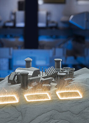 Additive Manufacturing besitzt das Potenzial, sich zu einer Schlüsseltechnologie im Rahmen der
Herstellung von Gasturbinenkomponenten zu entwickeln. (Siemens)