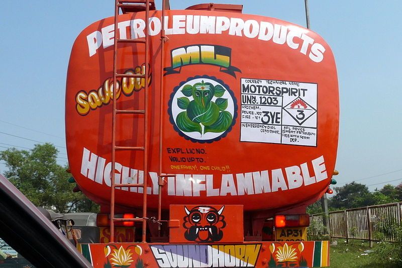 ... even for highly immflammable goods. (Picture: Wikimedia Commons)
