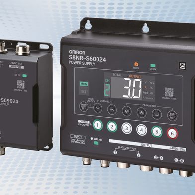 Die neue Netzteilreihe S8NR von Omron deckt einen Leistungsbereich von 90 bis 600 W bei 24 V DC ab.  (Bild: Omron)