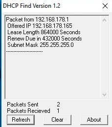 Mit DHCP Find können Administratoren und Anwender in Windows über eine grafische Oberfläche den DHCP-Verkehr testen.  (Bild: Joos)