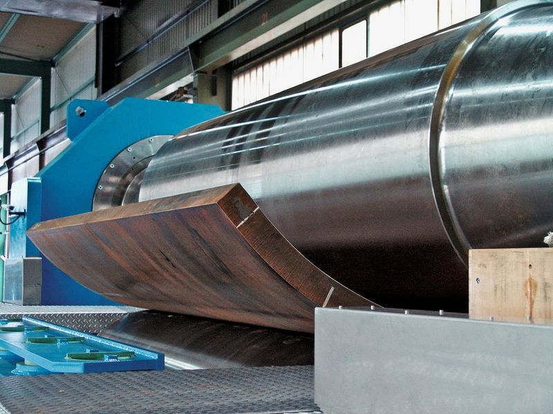 Bild 1: Blechstärken bis 320 mm, Biegedurchmesser von 16 bis 64