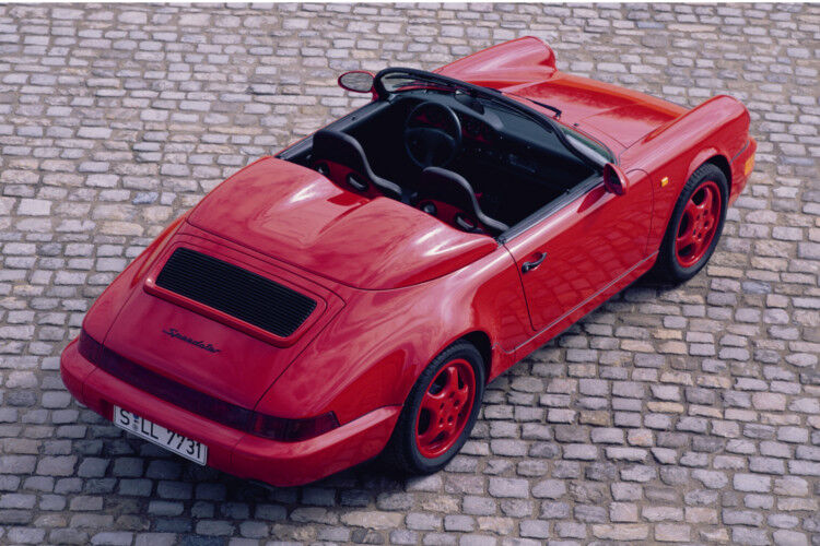 Natürlich liefen parallel auch Speedster-Modelle - wie diese Variante aus dem Jahr 1993 - vom Band. (Porsche)