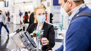 Die jetzt anstehende Messe in Hamburg wurde aufgrund der aktuellen Lage in den Mai verschoben. Die All About Automation in Essen (Bild) konnte mit Hygienekonzept im September 2020 stattfinden.  (all about automation essen 2020 / untitled exhibitions / CC BY 2.0)