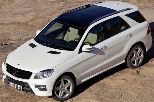 Ein wichtiger Neuzugang in der boomenden SUV-Klasse ist der neue Mercedes ML. Der Offroader wird flacher und dynamischer, aber nicht größer. (Archiv: Vogel Business Media)