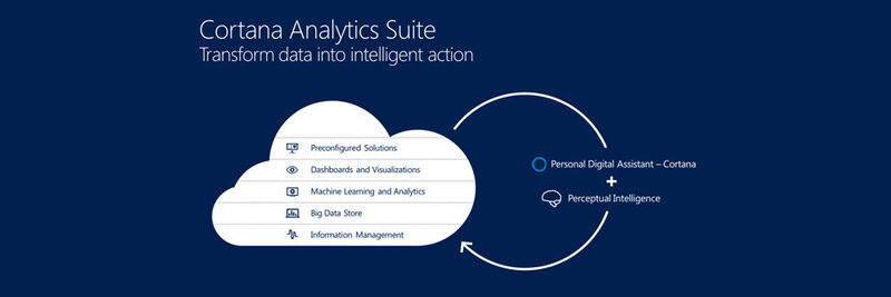 Die Cortana Analytics Suite harmoniert mit Cortana, Microsofts digitalem persönlichen Assistenten von Windows 10.