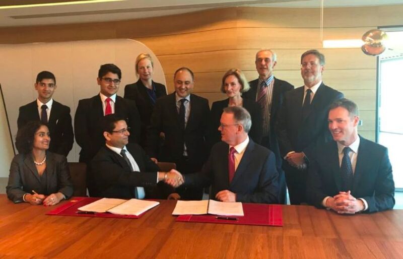 Perdaman and Woodside sign a historic Gas Sale and Purchase Agreement for the supply of domestic gas to the proposed Perdaman urea plant. (Perdaman)