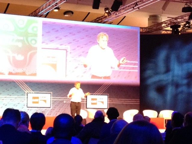 Eugene Kaspersky auf der Keynote über Cybercrime. (IT-BUSINESS)