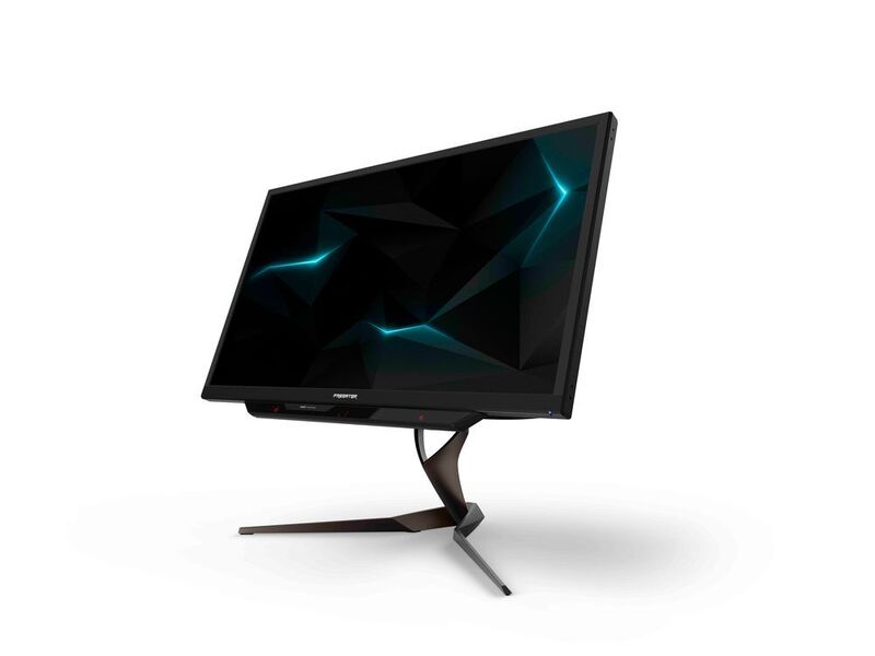 Der Predator X27 sieht für einen Gaming-Monitor dezent aus, unterstützt aber 4K und HDR. Zudem wartet er mit IPS-Panel, Quantum Dot und Eye-Tracking auf. (Acer)