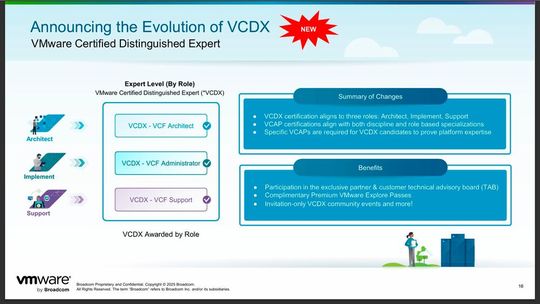 Das Programm für die Erlangung des Titels eines VMware Certified Distinguished Expert (VCDX) wurde neu aufgestellt.(Bild:  Broadcom / Matzer)