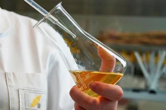 Rhenus Lub hat mit dem neuen Hochleistungs-Schleif- und -Schneidöl EU 12-O ein die Zerspanung unterstützendes Produkt geschaffen, dass nicht nur die Prozessstabilität erhöht sondern auch die Umwelt und die Mitarbeiter schont. Lesen Sie hier, warum das so ist.(Bild:  Rhenus Lub)