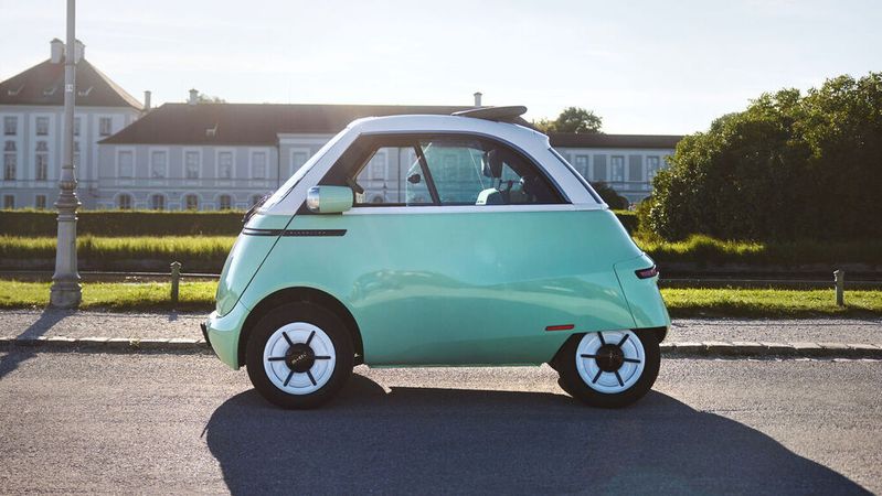 Der Microlino ist ein zweisitziges L7e-Fahrzeug.(Bild:  Micro)