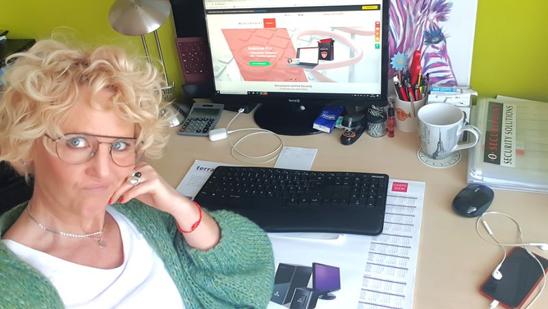 Jeannine Mannzmann (Securepoint) vermisst ihre Kollegen. (Bild: Jeannine Mannzmann)