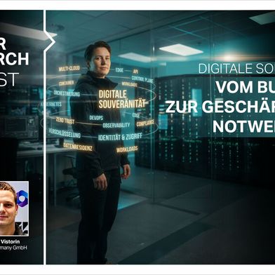 Digitale Souveränität: Vom Buzzword zur geschäftlichen Notwendigkeit, ein Interview von Oliver Schonschek, Insider Research, mit Fabian Vistorin von Keepit. (Bild: Vogel IT-Medien / Keepit / Schonschek)