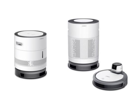 Modularer Heimroboter Unibot: Der Heimroboter Unibot besteht aus vier Funktionsmodulen: Bodenreinigung, intelligente Heimsteuerung, Luftbefeuchtung und Luftreinigung. Die Module lassen sich unabhängig voneinander einsetzen oder miteinander kombinieren, um mehrere Aufgaben gleichzeitig zu erledigen. Der Benutzer kann den Roboter mithilfe einer Smartphone-App auch aus der Ferne steuern und hat dadurch jederzeit die volle Kontrolle, Hersteller ECOVACS Robotics, Suzhou, China. (Bild:  Red Dot / ECOVACS Robotics)