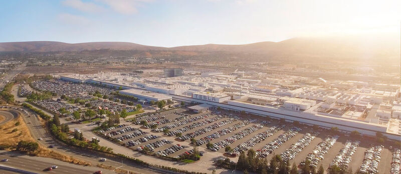 Tesla, ebenso ein US-amerikanisches Unternehmen, das in Fremont fertigt, kommt auf 1, 5 km² Ausdehnung und hält Platz 8 inne. (Tesla)
