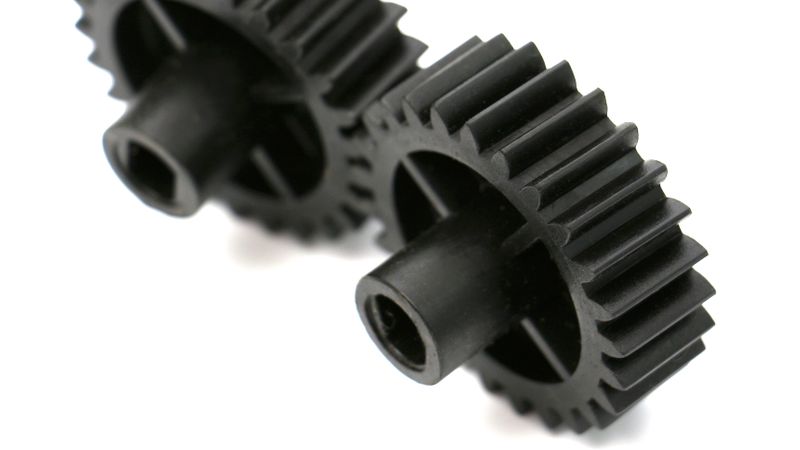 Konstruiert für Dauereinsatz: Zahnräder aus dem neuen PFAS-freien Polyamid 66 Leona von Asahi Kasei für reibungsarme, schmierfreie Anwendungen.(Bild:  Asahi Kasei)