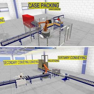 Mit neuen Funktionen für Palettierung und Kartonierung zu realistischen Verpackungsszenarien.