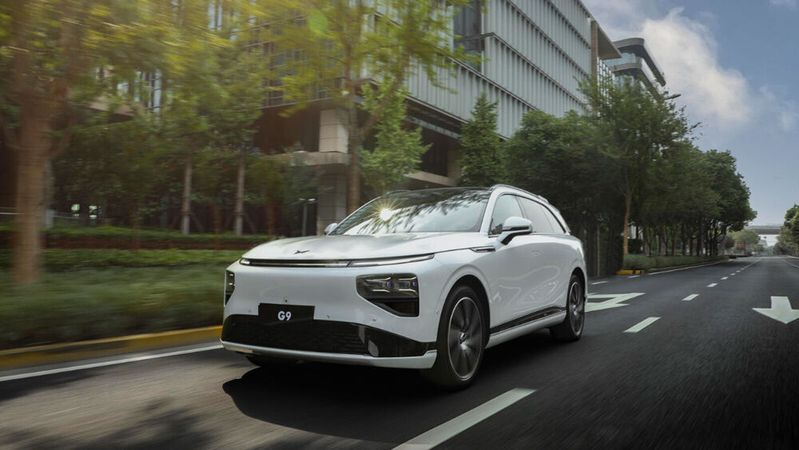 Der Xpeng G9 ist das Topmodell in der Palette des chinesischen Elektroautobauers.(Bild:  Xpeng)