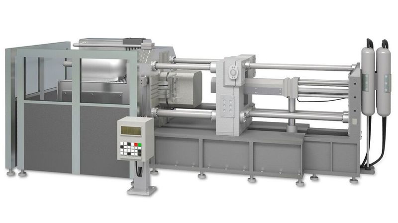 Werden Aluminium-Druckgussteile gefertigt, ist hoher Druck von ca. 600 bis 1000 bar notwendig, um das flüssige, rund 700 bis 900 Grad heisse Material in eine vorgewärmte Stahlform zu pressen. Beim Einspritzen entsteht durch den hohen Druck ein kleiner Spalt zwischen den Werkzeughälften. Dieser Vorgang wird als Werkzeugatmung bezeichnet. (Micro-Epsilon)