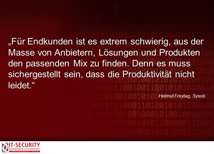 Helmut Freytag, Sysob, zur IT-Security Conference 2016. #itseccon (Collage: AMATHIEU - Fotolia.com)