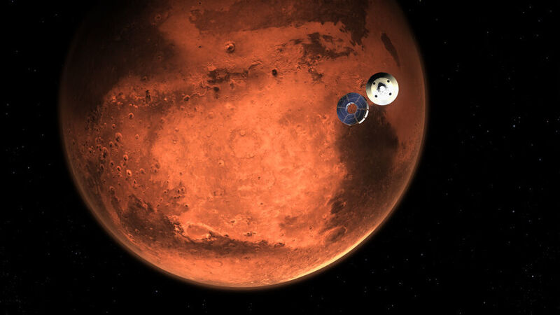 Am 18. Februar 2021 ist der neue Mars-Rover gelandet und soll Spuren vergangenen Lebens finden. (NASA)