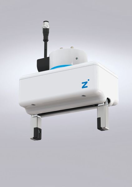 Der speziell für den MRK-Einsatz konstruierte vollelektrische Servo-Greifer HRC-02 weist keine scharfen Kanten auf, ein versehentliches Hängenbleiben ist praktisch ausgeschlossen.  (Bild: Zimmer Group)