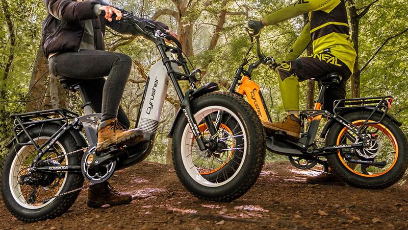 Das Kompakt-Fatbike Cyrusher Kommoda lässt sich auch abseits der Straße nutzen. (Bild: Cryusher)