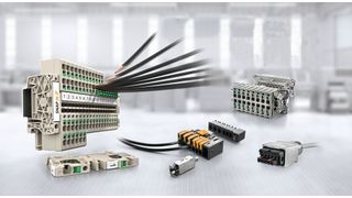 Efficient connection technology: Weidmüller has integrated the SNAP IN technology into the Klippon Connect terminal blocks, the RockStar heavy-duty connectors, the Omnimate connectors, and the Push Pull Power connectors. (Image:Weidmüller)