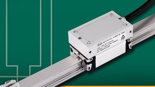 Das geführt-gekapselte LMI-310 von besteht aus einer Führungsschiene in Einzelstücken mit einer Länge bis 4 m, die insgesamt zu 30 m langen Messsystemen zusammensetzbar sind. Bild: Amo (Archiv: Vogel Business Media)