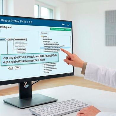 Zwei fehlende Constraints für die E-Rezept-Version 1.4.x wurden von der KBV mittels Bugfix nachgeschoben. Early Adopter des neuen Standards müssen ihre Systeme bis Mitte August erneut updaten. (Bild: Gemini / KI-generiert)