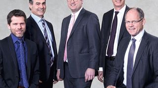 Der Vorstand der IFM-Unternehmensgruppe (v.l.: Martin Buck, Benno Kathan, Christoph von Rosenberg, Michael Marhofer und Dr. Thomas May).
 (Ifm)