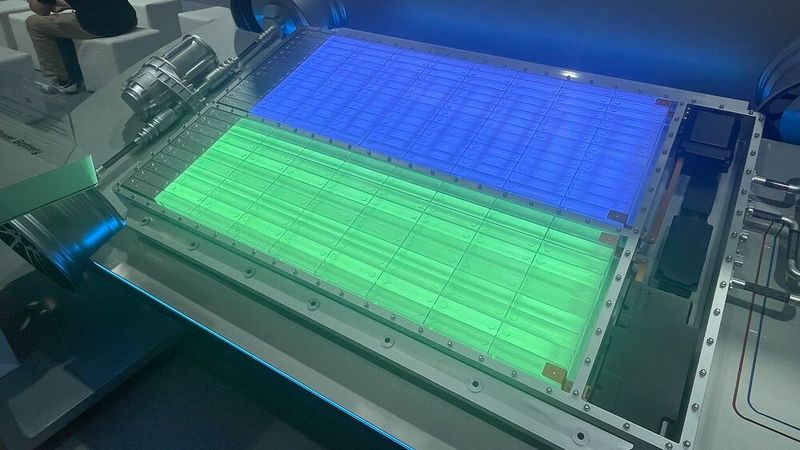 Und CATL setzte die Stromspeicher im Auto ansprechend in Szene. (Bild: Grimm – VCG)
