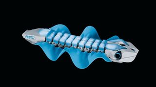 Die Seitenflossen des Unterwasserroboters Bionic Fin Wave von Festo sind aus Silikon gegossen und kommen ohne Verstrebungen und Stützelemente aus. (Bild: Festo SE & Co. KG)
