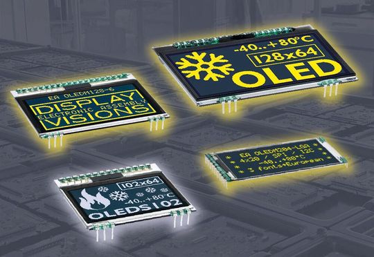 Die OLED-Dispalys von Display Visions lassen sich für Temperaturen bis -40 °C einsetzen.(Bild:  Display Visions)