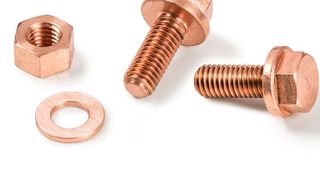 Isabellehütte Heusler bietet jetzt auch Schrauben, Muttern und Bolzen aus ISA-CON 450 an, einer Kupferbasislegierung. Sie spielen ihre Vorteile besonders dann aus, wenn es um elektrische Installationen und Anwendungen mit geforderter Wärmeleitfähigkeit geht, sagt das Unternehmen. (Isabellenhütte)
