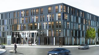 Das Digital-Hub von Akka entsteht in der Dieselstraße in Wolfsburg. Es soll bis Ende 2021 im Rahmen des Bauprojekts Eastgate fertiggestellt werden. (Akka/Planungsbüro Wehmeyer)