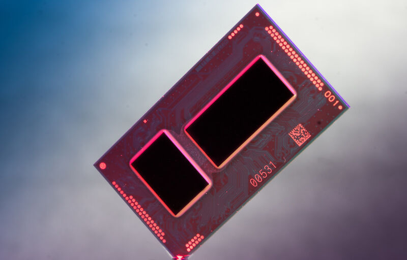 Der Broadwell-Prozessor in seinem Package (Intel)