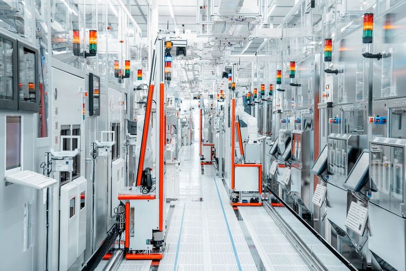 Cleanroom in the Dresden plant for 200-mm wafers. (Image:Infineon Technologies)