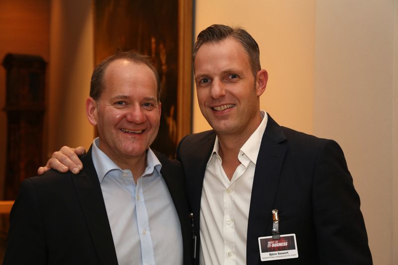 Björn Siewert, Siewert & Kau, mit Jürgen F. Krüger (l.) (IT-BUSINESS)