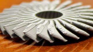 Gedrucktes Flügelrad aus Edelstahl (Fraunhofer IFAM)