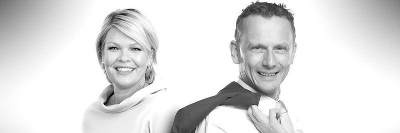 Britta Thiele-Klapproth, Leiterin des Swiss Business Hub Germany, und Andy Fitze, Pionier in Sachen Künstliche Intelligenz (KI) und Mitgründer der Firma SwissCognitive(Bild:  Swiss Hub Germany)