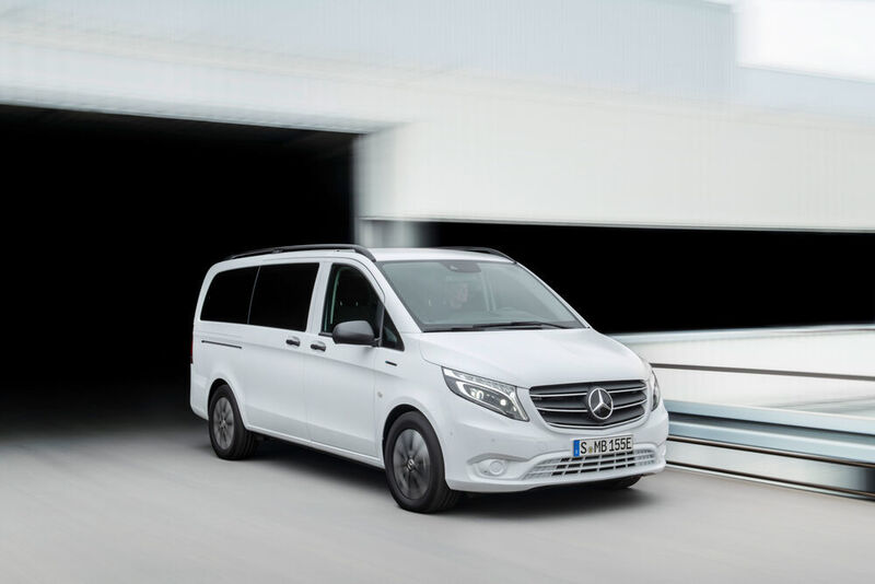 Mercedes setzt beim eVito Tourer jetzt auf die Elektro-Technik des EQV und montiert eine 90-kWh-Batterie. (Mercedes)