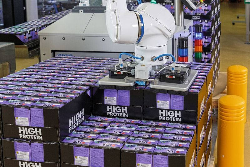 Eine zentrale Komponente ist das von Profipack selbst entwickelte, modulare MRK-Leichtbau-Vakuum-Greifsystem. (Bild: Yaskawa Europe)