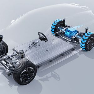 Der MG 4 steht auf der neuen MSP-Plattform des SAIC-Konzerns.(Bild:  MG)